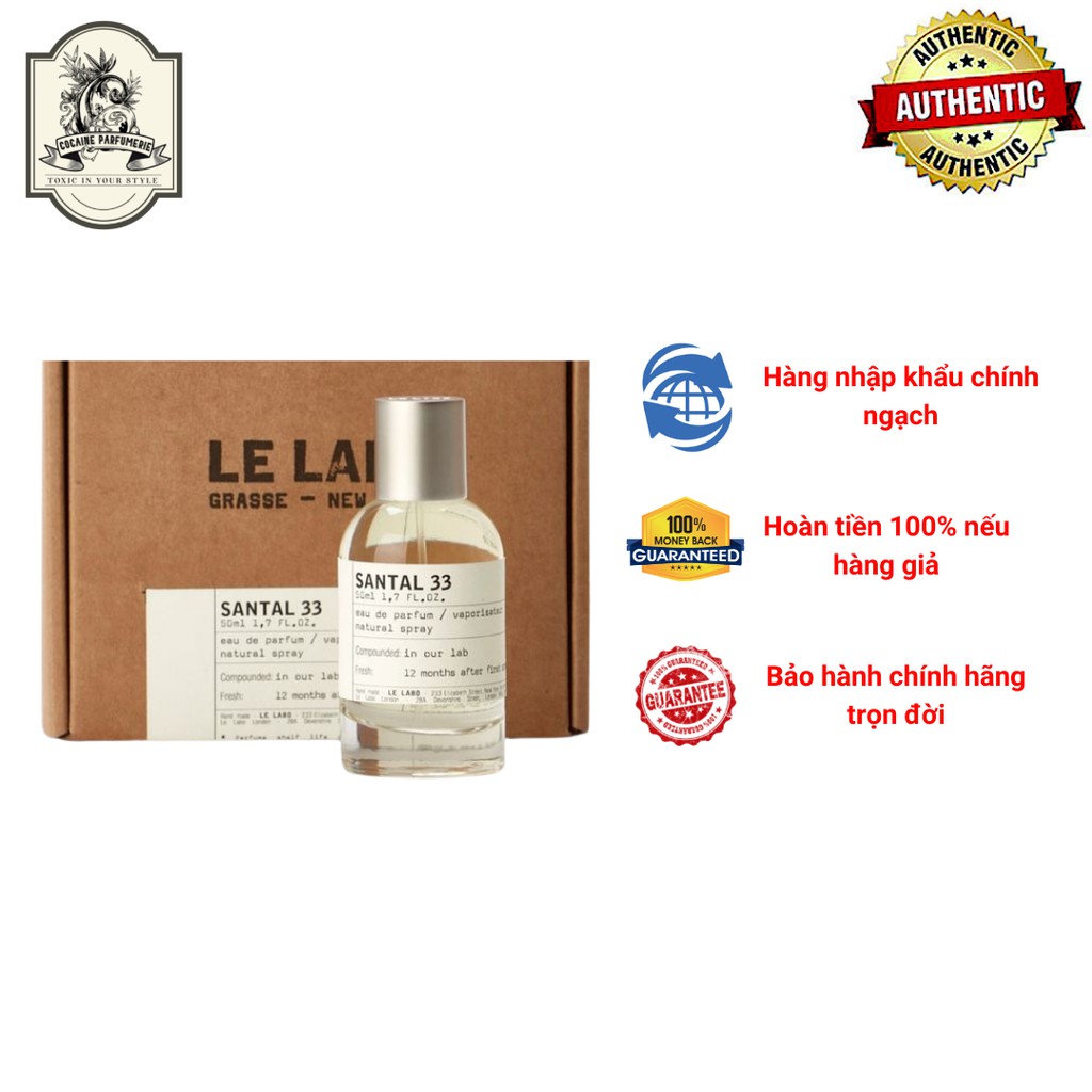 [Nhập Khẩu Chính Ngạch] Nước Hoa Nam Chính Hãng Le Labo Santal 33 100ml | Thế Giới Skin Care