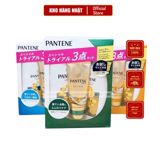 Set 3 gội xả pantene nội địa nhật bản