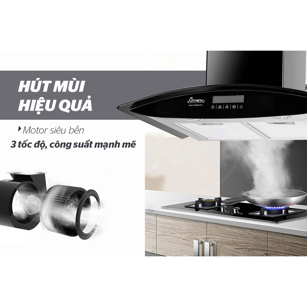 MÁY HÚT MÙI KÍNH CONG APEX APB6680-70C-CHÍNH HÃNG