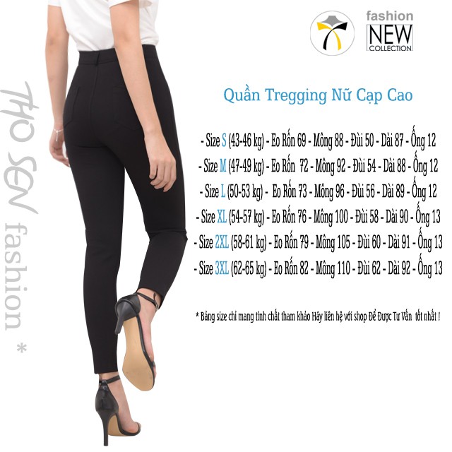 Quần Tregging Nữ Cạp Cao, Màu Đen Chất Vải Umi Hàn Dày Dặn, Siêu Co Giãn,Mặc Tôn Dáng, Chất Đẹp | BigBuy360 - bigbuy360.vn