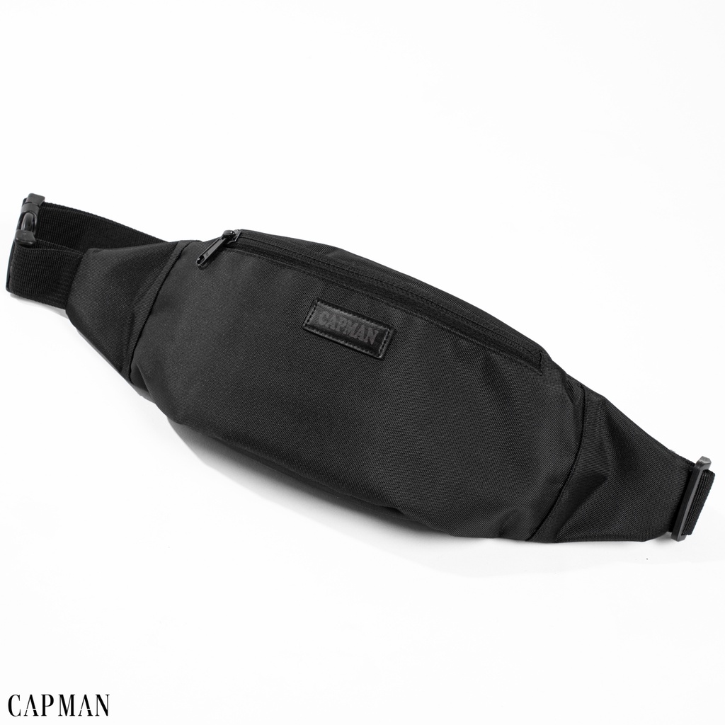 Túi bao tử đeo chéo chính hãng CAPMAN vải canvas chống nước nhiều ngăn đa năng