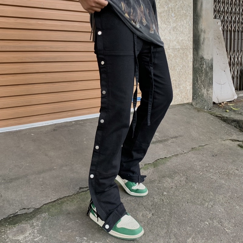 Quần jeans Fear Of God cúc bấm, vải cotton cao cấp phom đẹp