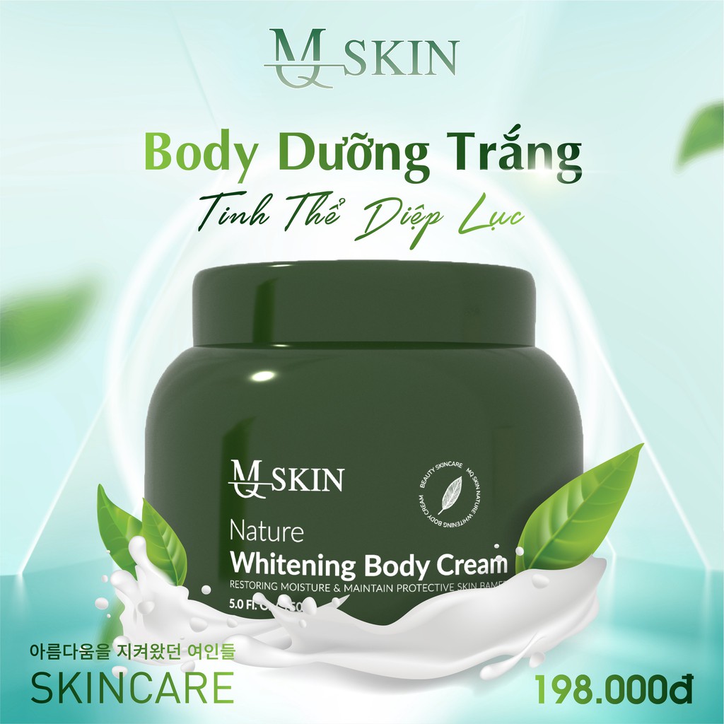 Kem dưỡng trắng body tinh thể diệp lục MQ SKIN