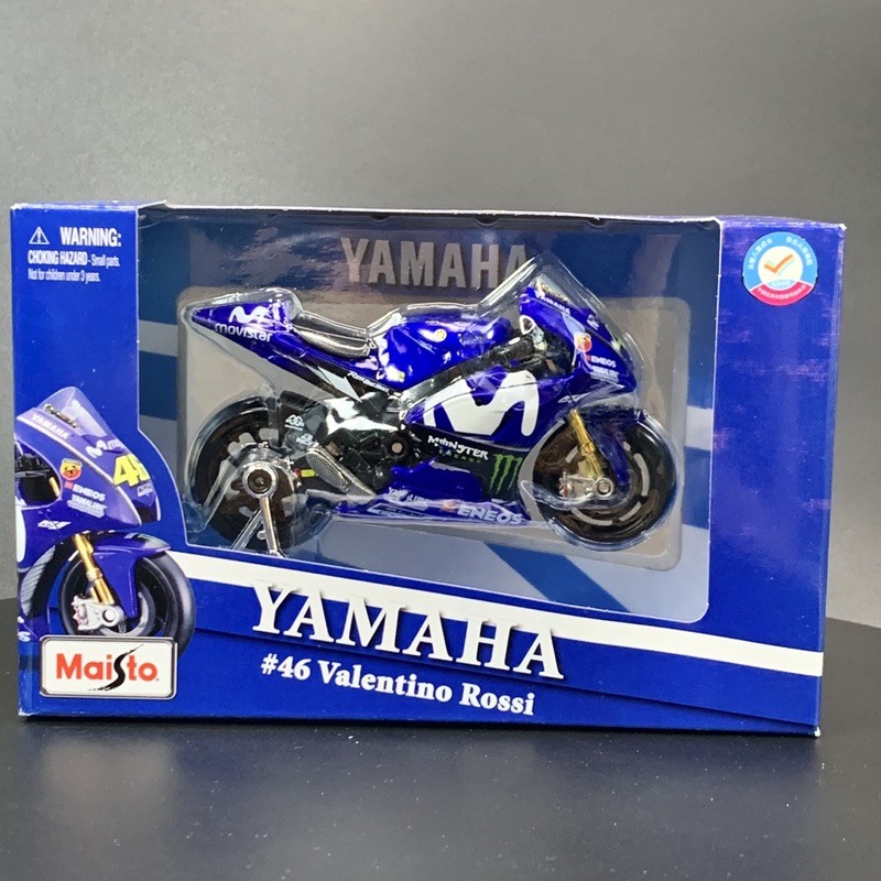 XE MÔ HÌNH - MOTO YAMAHA YZR- M1 GP VALENTINO ROSSI 46 - MAISTO tỷ lệ 1:18 CHLstore Mô Hình Xe Đua