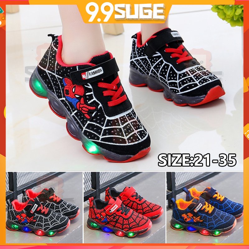 【Suge】Giày Thể Thao Gắn Đèn led Dạ Quang Size 21-36 Thời Trang Cho Bé