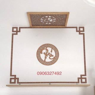 Phụ kiện trang trí bàn thờ đẹp ( bộ dán tường chữ phúc đẹp)