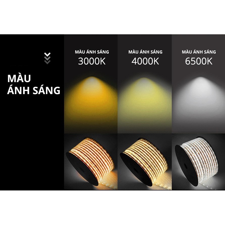 Đèn Led dây Striplight Panasonic 3 màu (Ấm 3000K, Trung tính 4000K, Trắng 6500K) Chống nước IP65