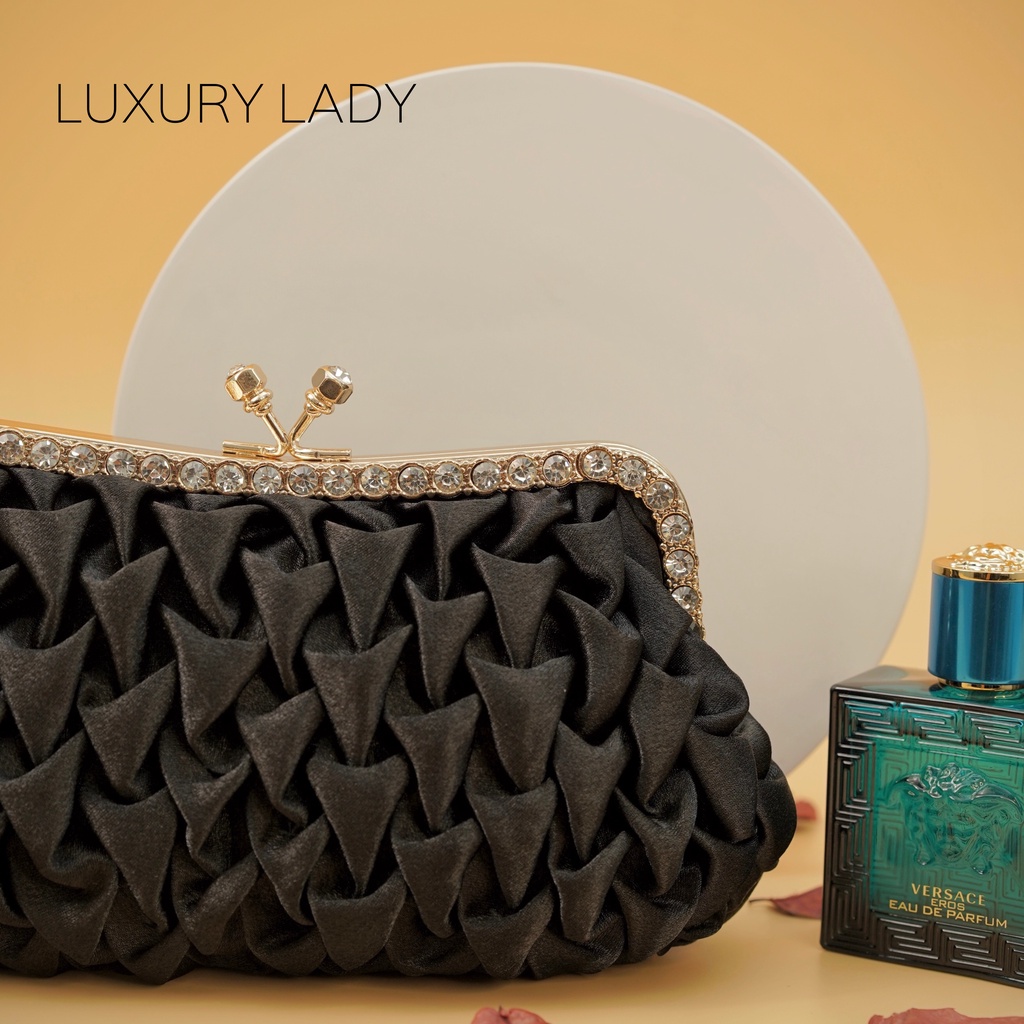 Túi Xách Nữ, Clutch Ví Thời Trang Cầm Tay Đi Tiệc Sang Chảnh_TX02