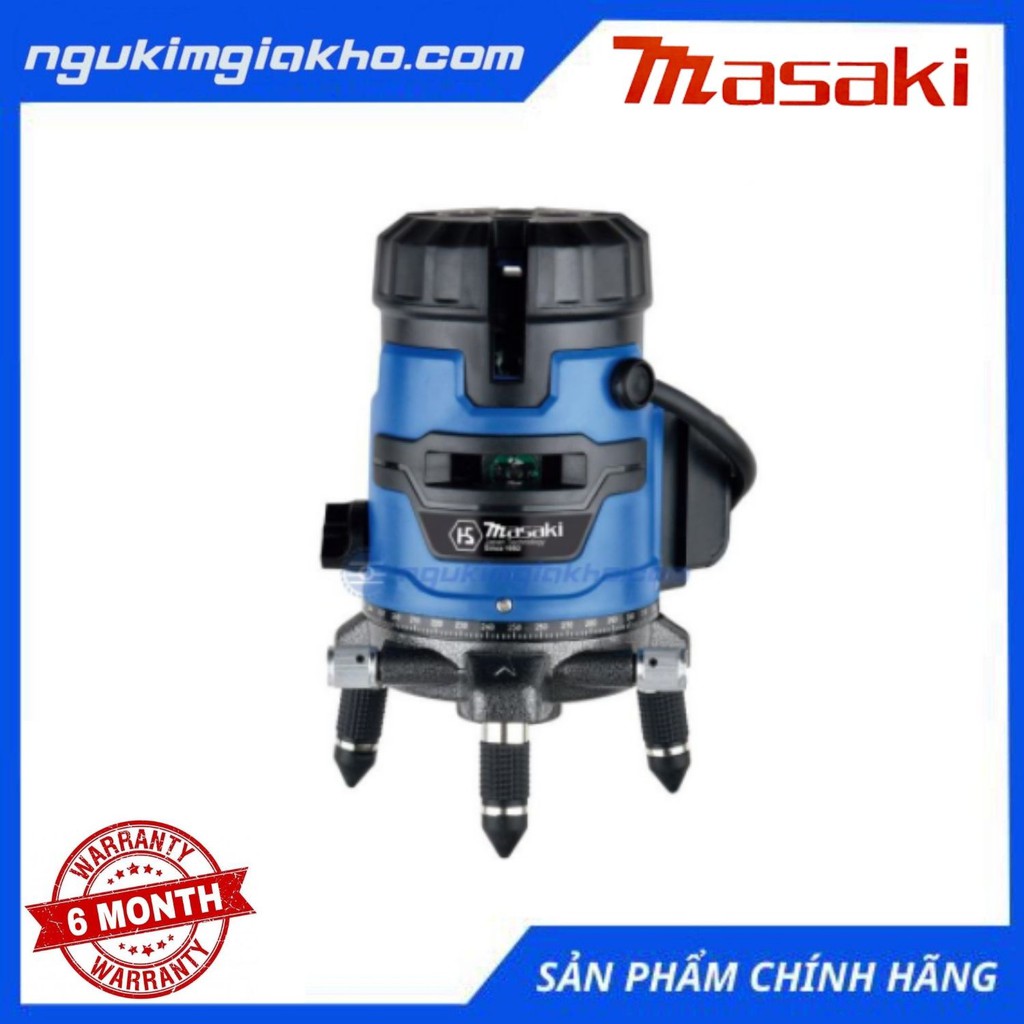 Máy Cân Mực Bắn Cốt Laser MASAKI Tia Xanh - MSK 333 - TẶNG KÈM CHÂN LASER 1m2