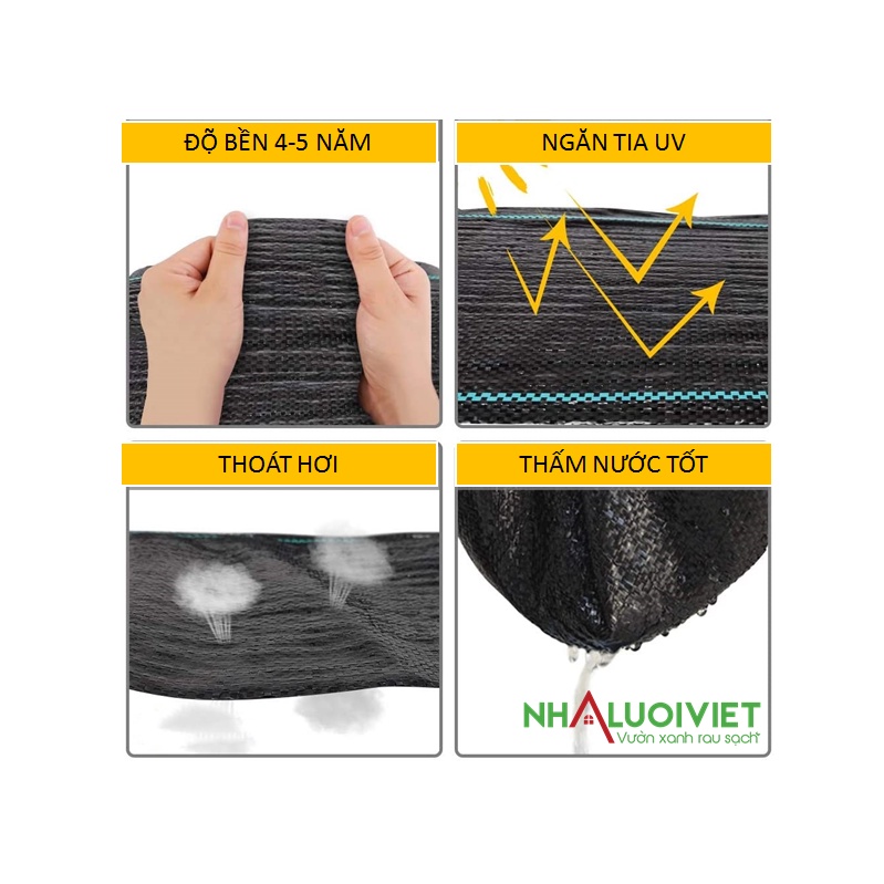 Bạt phủ chống cỏ mọc- Khổ rộng 1m dày 120gr- hàng xuất khẩu