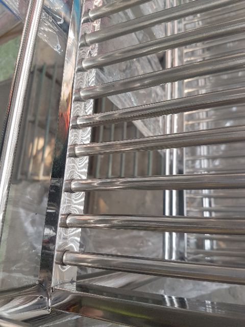 Kệ chén 4 tầng mặt inox tấm  50×80