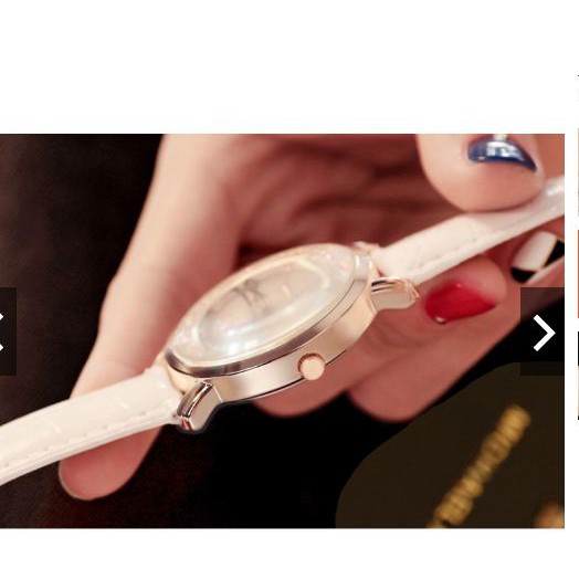 Đồng Hồ Nữ Lsvtr Dây Da Mặt Kim Loại 9025