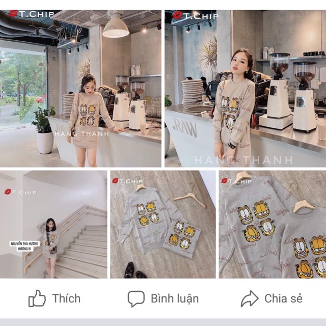 Váy len nhũ vàng