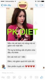 Kem tan mỡ mặt Vline PK Diet
