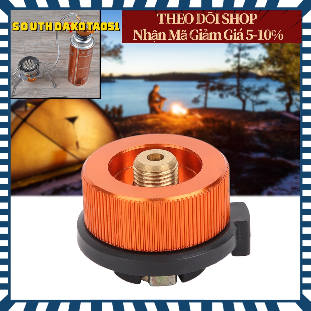 Hàng HOT Đầu Nối Chuyển Đổi Bình Gas Cắm Trại Tiện Lợi hình tròn Đầu đốt bếp cắm trại ngoài trời【Southdakota051】