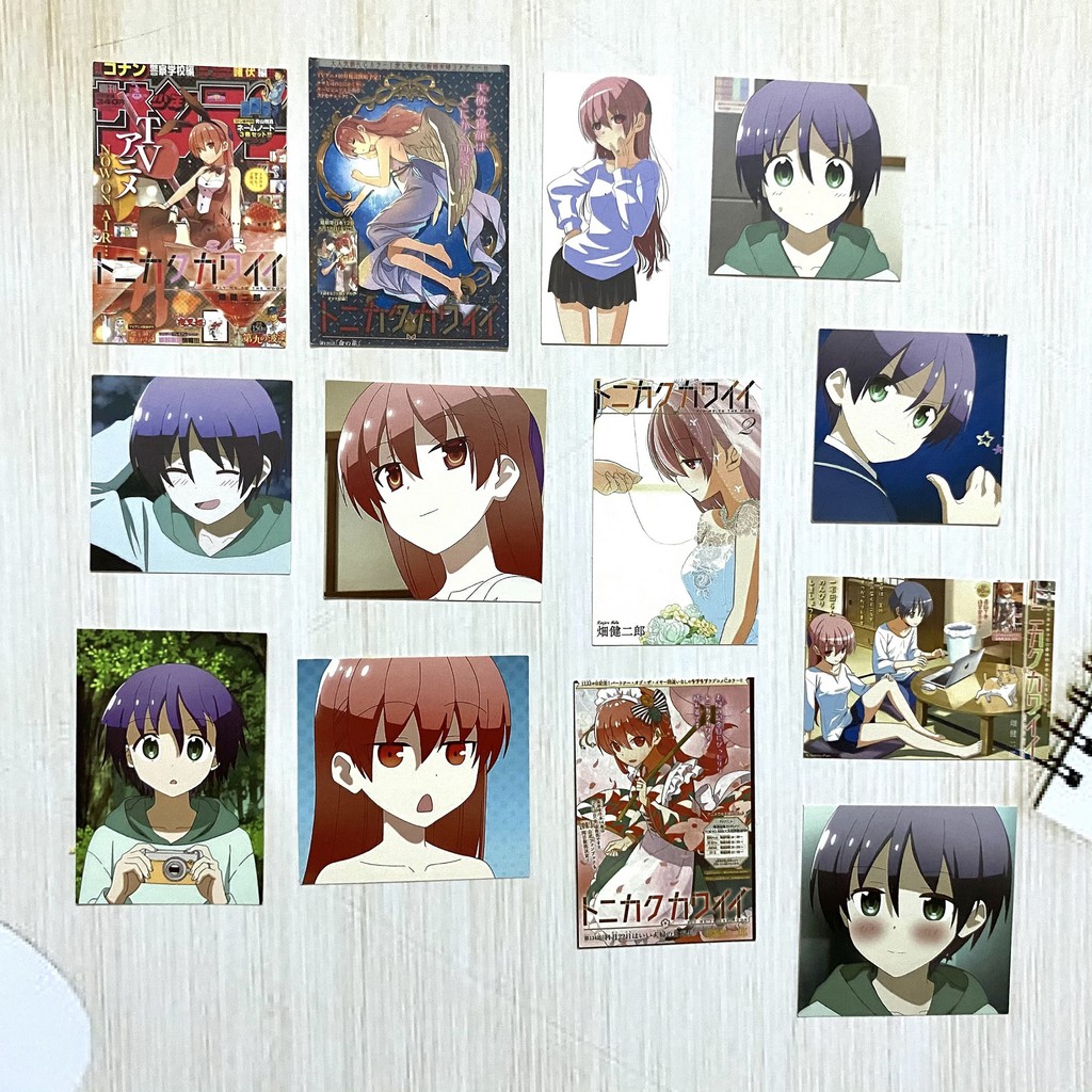 Bộ hình dán - sticker anime Tonikaku Kawaii dán trang trí laptop, máy tính bỏ túi, vali, điện thoại, đàn,...