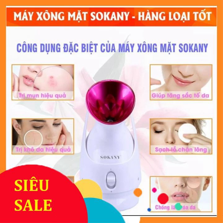 [HÀNG LOẠI 1 - GIÁ SẬP SÀN] Máy Xông Hơi Làm Đẹp Da Mặt Tại Nhà Sokany Chính Hãng