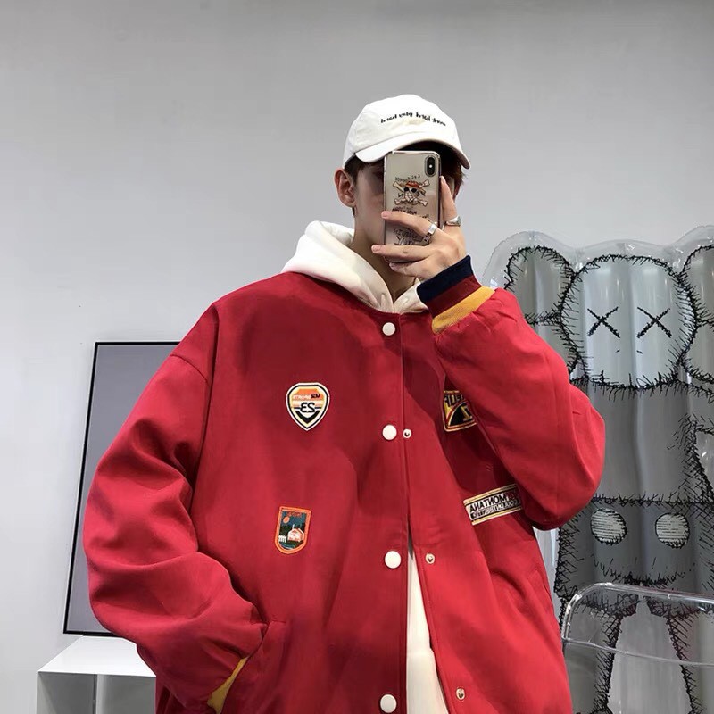 Áo khoác Nỉ bomber unisex bóng chày form rộng Số 7 nam nữ phong cách ulzzang Wind | BigBuy360 - bigbuy360.vn