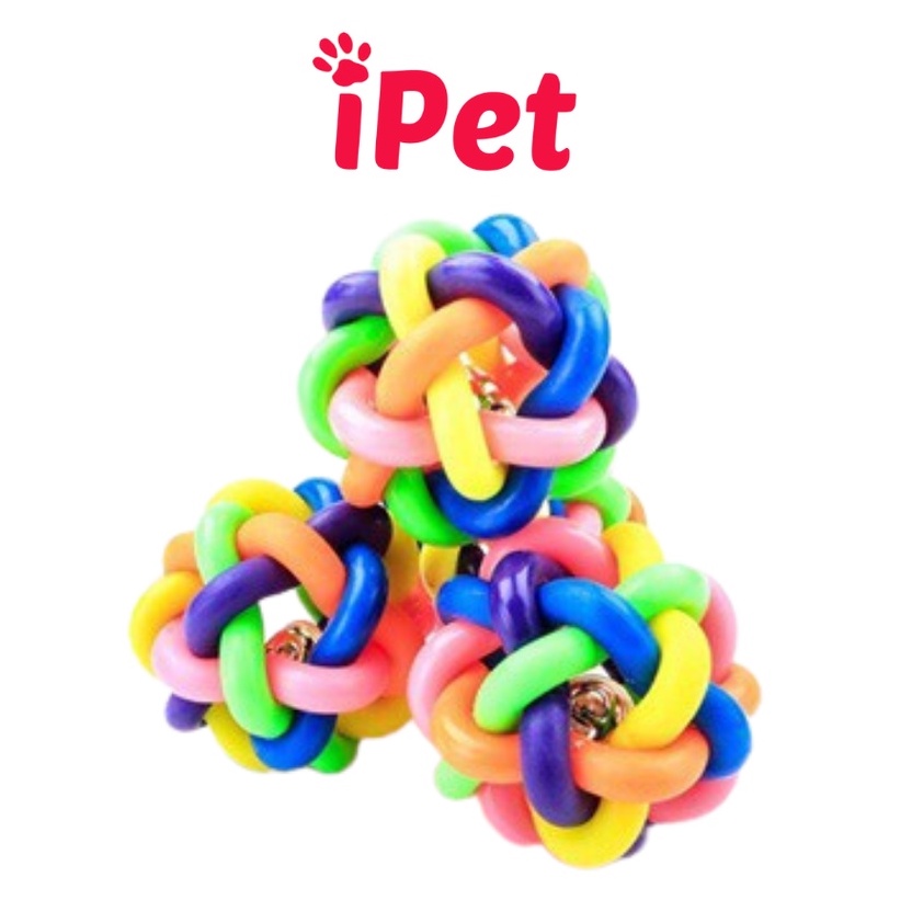 Đồ Chơi Bóng 7 Màu Có Lục Lạc Cho Thú Cưng Chó Mèo - iPet Shop