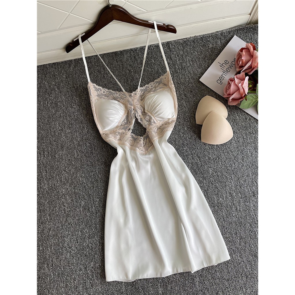 Váy ngủ lụa dây chéo sexy phía sau | BigBuy360 - bigbuy360.vn