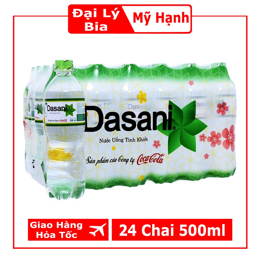 Thùng 24 Chai Nước Suối Tinh Khiết Đóng Chai Dasani Bao Bì Xuân Chai Nhựa 500ml