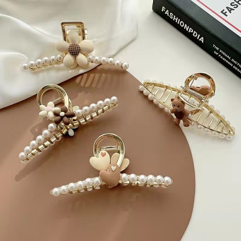 Kẹp Tóc Hình Cá Mập Bằng Kim Loại Cao Cấp Thời Trang Nhật Hàn Cho Nữ