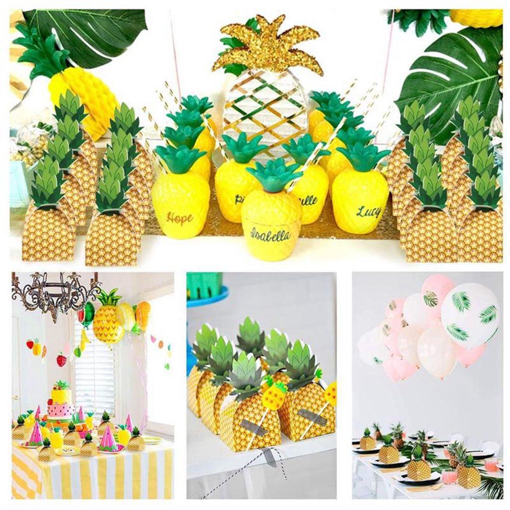 Hộp Quà Tặng Hình Quả Dứa 3D Phong Cách Nhiệt Đới Độc Đáo