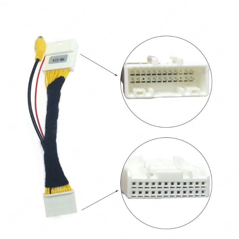Dây Cáp Rca 24pin Cho Camera Lùi Xe Hơi