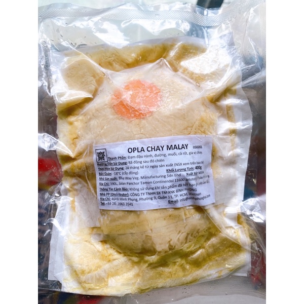TRỨNG ỐPLA CHAY 400g  NHẬP KHẨU MÃ LAI/ HÀNG THUẦN CHAY NHẬP KHẨU MALAYSIA
