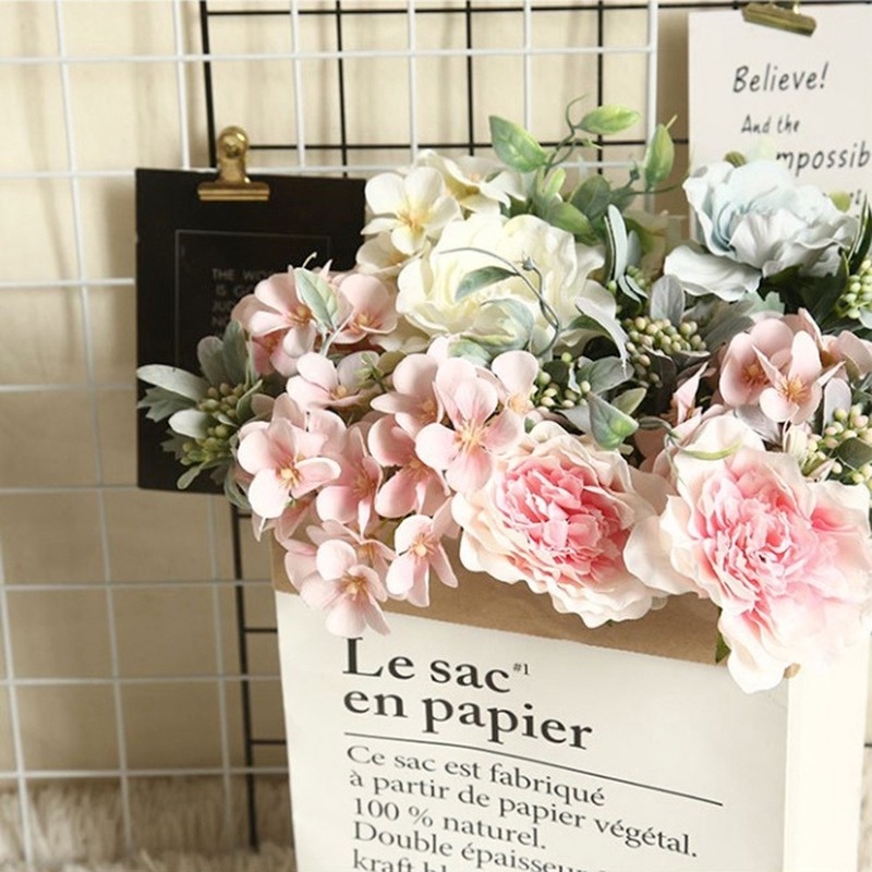 Một Chùm Hoa Mô Phỏng Nhà Hàng Trang Trí Tiệc Cưới INS Cây Mô Phỏng Gió