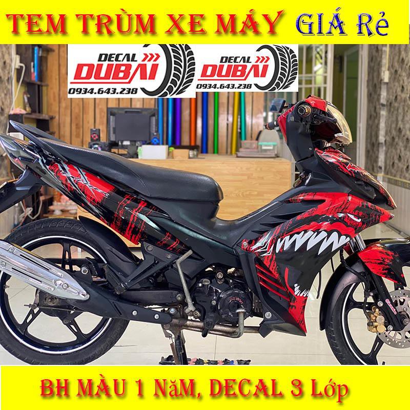 Tem Trùm Exciter 135 Cá Mập Đỏ rỉ sét