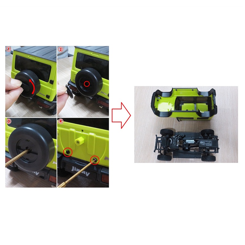 Bộ Điều Khiển Từ Xa ESC Riêng Biệt Và Nâng Cấp Cho Xe Hơi Điều Khiển Từ Xa Xiaomi Jimny Suzuki 1 / 16