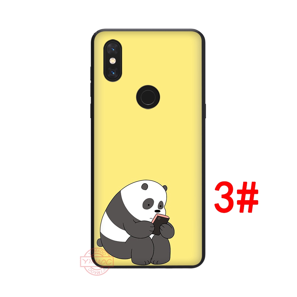 Ốp điện thoại in hình gấu We Bare Bears cho Xiaomi Mi 8 SE 9 SE 8 Lite A1 A2 Lite 5X 6X F1 Max 3