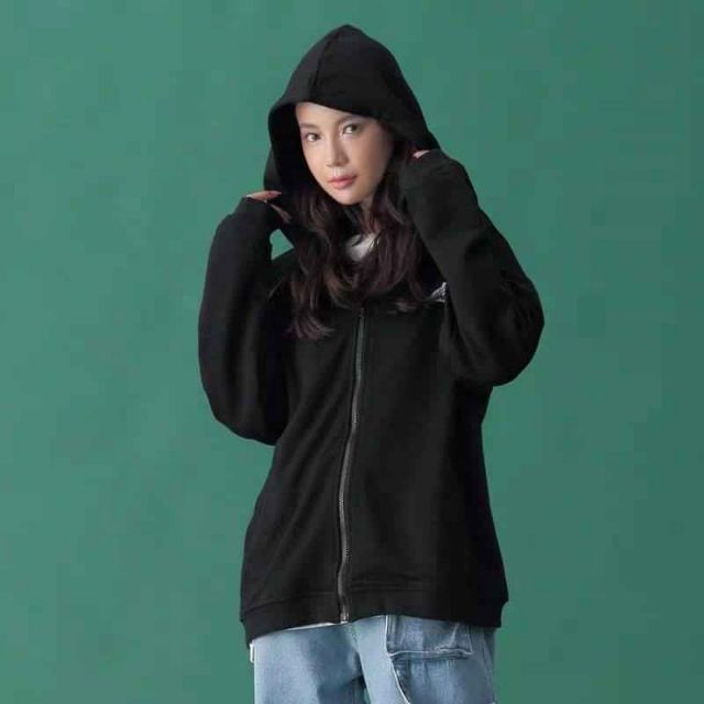 Áo khoác nỉ ngoại hoodie BASIC form rộng khóa kéo tròn áo nỉ nam nữ Unisex | WebRaoVat - webraovat.net.vn