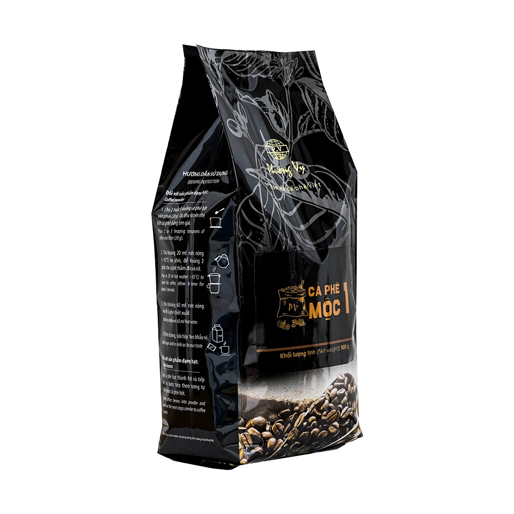 Cà Phê Nguyên Hạt - Mộc 1 - 500g - Phương Vy Coffee