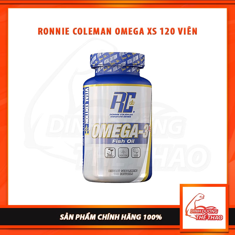 [DATE 01/2024][GIÁ TỐT NHÂT] RONNIE COLEMAN OMEGA XS 120 VIÊN | Omega 3 Cung Cấp Chất Béo Tốt