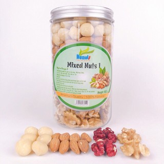 500g mix 4 hạt dinh dưỡng đã tách vỏ, sấy giòn, ăn liền mã m1