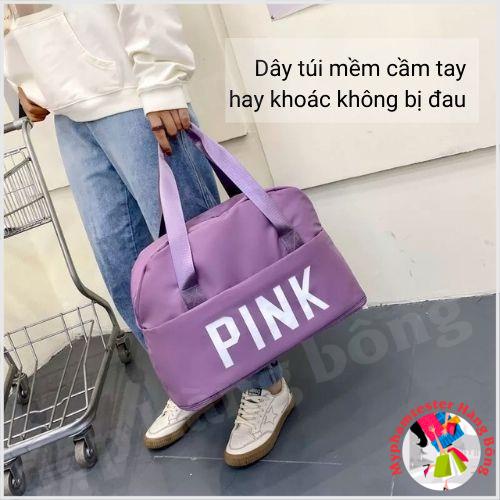 (HÀNG ĐẸP) Túi xách Pink gấp gọn nhiều màu, chống thấm nước