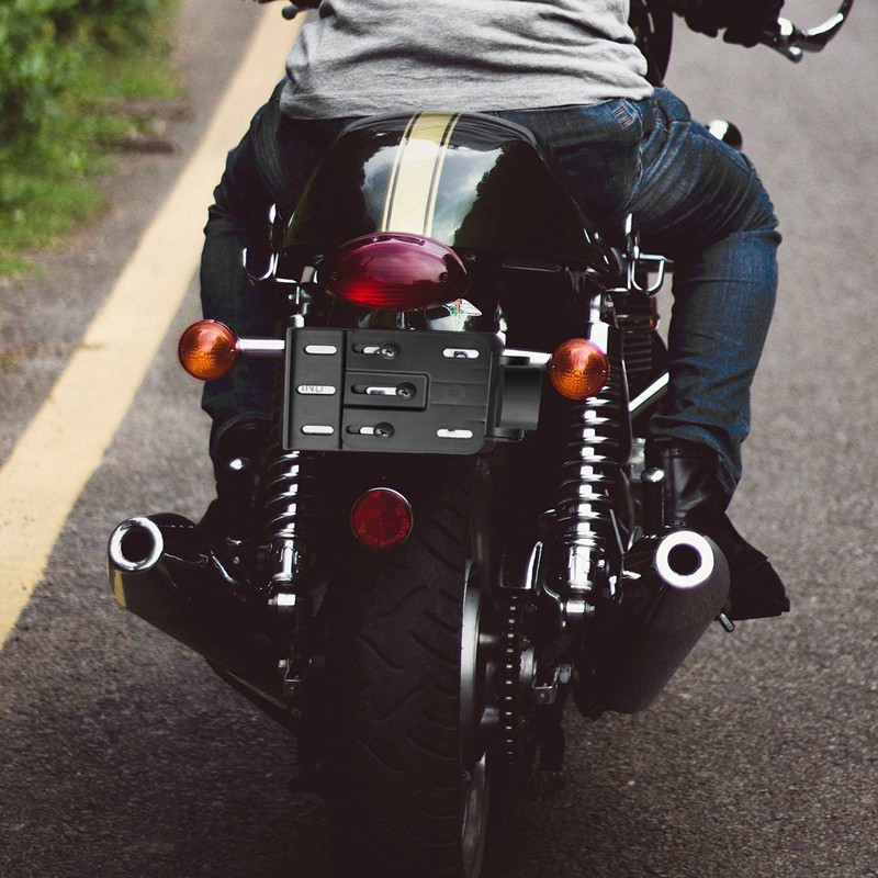 Giá Đỡ Biển Số Xe Máy Có Đèn Led Cho Harley Dyna Fat Boy Sportster 883 1200 Xl 07-16