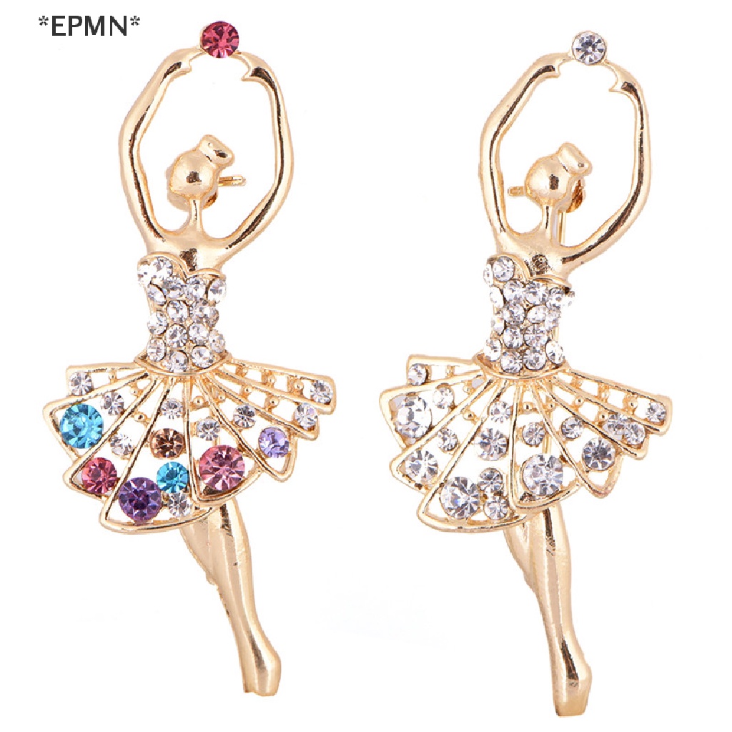 Ghim Cài Áo Hình Vũ Công Ballet Đính Đá Lấp Lánh