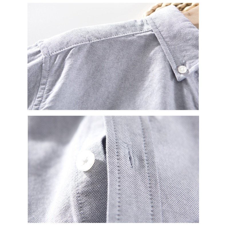 Keep Casual Áo Sơ Mi Tay Dài Vải Oxford Kiểu Nhật Bản Cá Tính Cho Nam