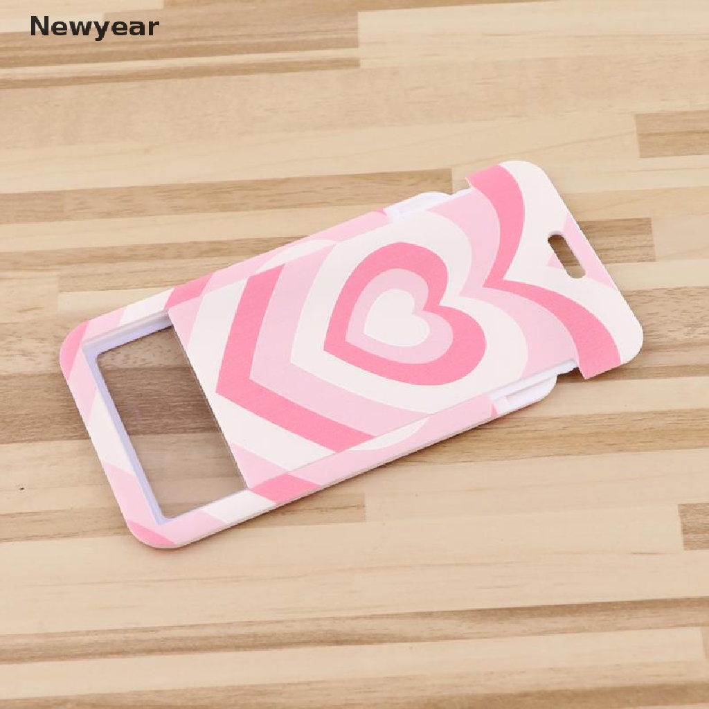 Dây Đeo Điện Thoại / Chìa Khóa / Thẻ ID Họa Tiết Trái Tim Màu Hồng Dễ Thương