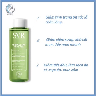 Toner cho da dầu mụn SVR Sebiaclear Micro Peel TN02