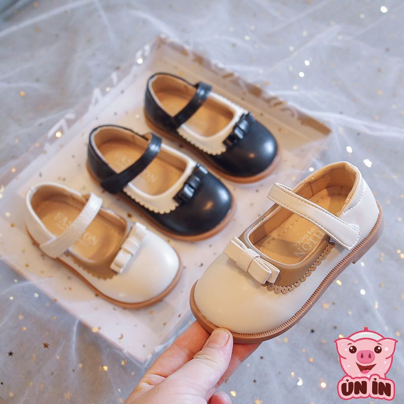 Giày bệt cho bé, Giày búp bê chất da PU mềm nhẹ êm chân phối Nơ đáng yêu 2 màu xinh xắn cho bé gái từ 1-5 tuổi YN876