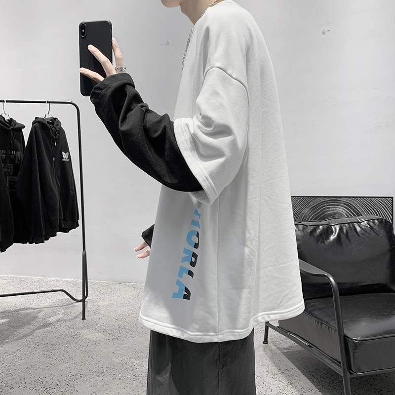 Áo thun tay dài giả hai lớp phong cách Hàn Quốc trẻ trung thời trang cho nam | BigBuy360 - bigbuy360.vn