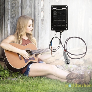 Bộ Cân Bằng 4 Băng Tần Fishman 301 Hiệu Chỉnh Pickup Piezo Tiền Khuếch Đại Cho Đàn Ghita Acoustic