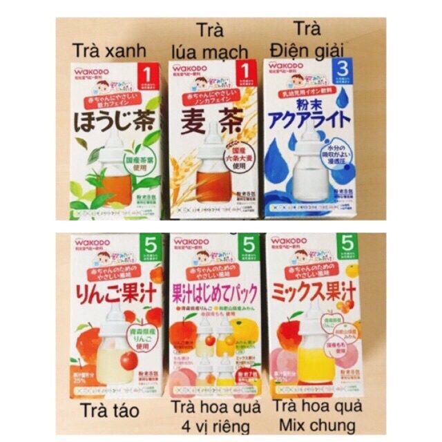 Trà wakodo Nhật cho bé từ 1 tháng