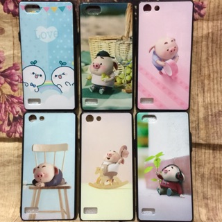 Ốp lưng Oppo Neo 7 (A33) viền dẻo lưng full bóng 4D kute