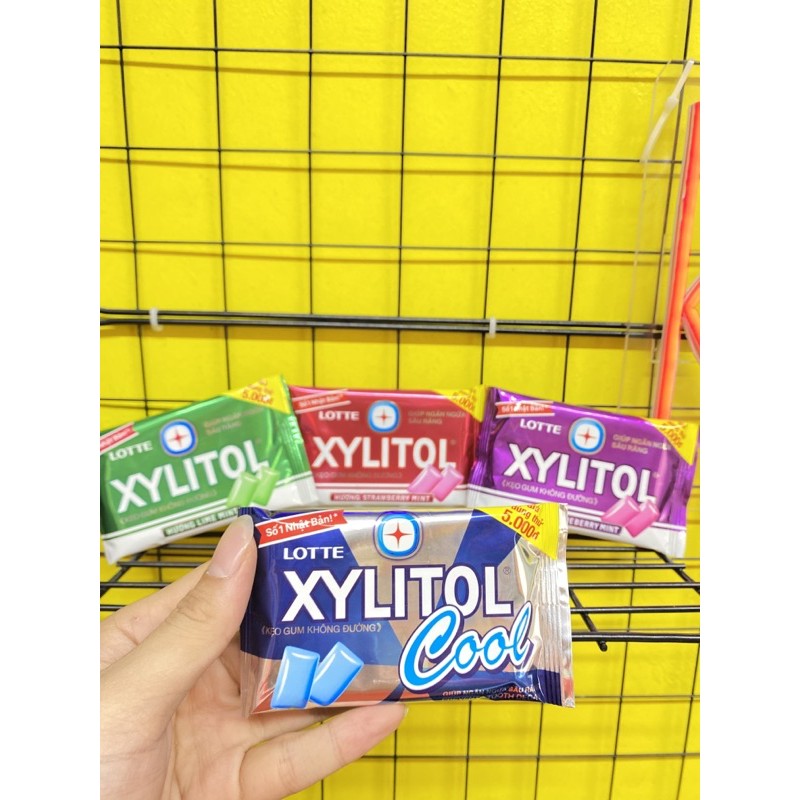 Kẹo gum không đường Lotte Xylitol vỉ 11.6g