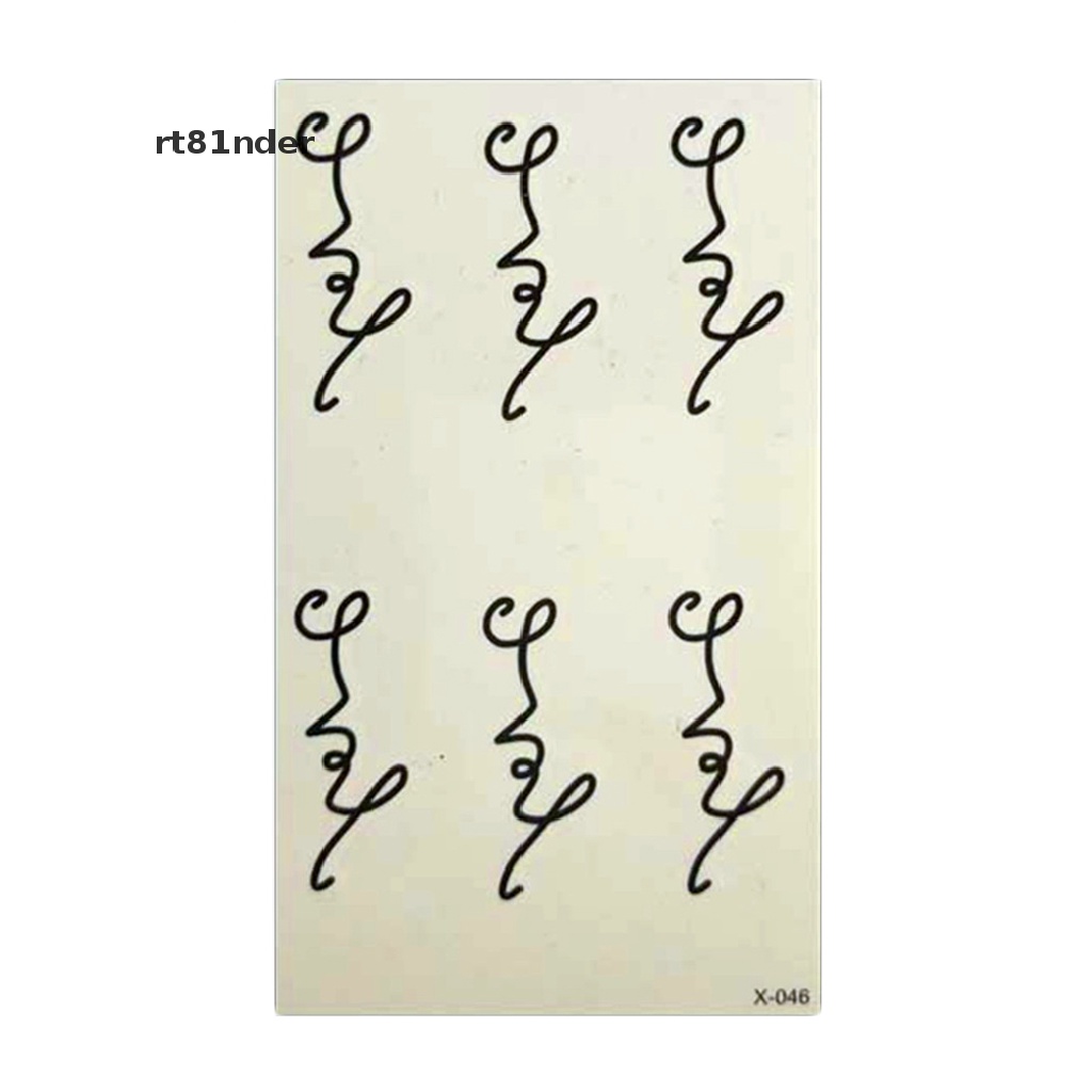 Miếng dán hình xăm tạm thời chống thấm nước họa tiết chữ Love thời trang